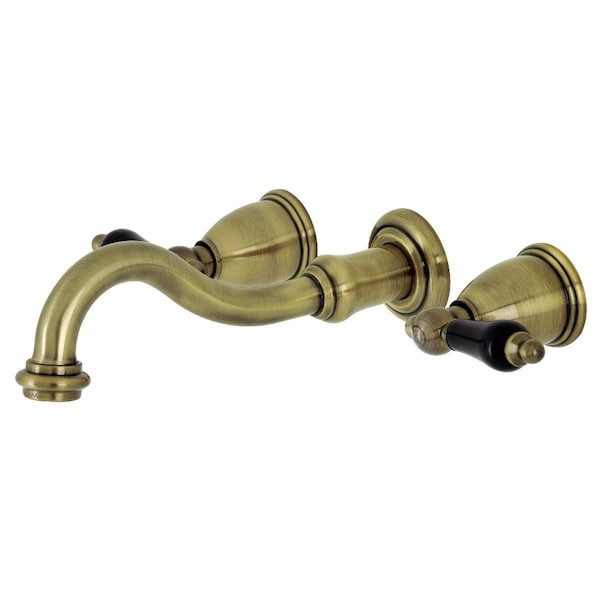 KS3123PKL Duchess Two-Handle Wall Mount Bathroom Faucet, Antique Brass